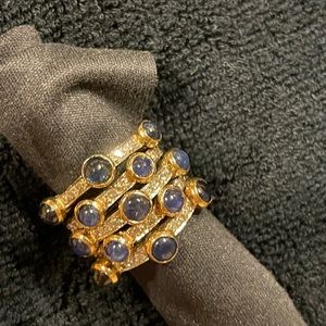 Vintage 1940’s-1960’s Sapphire & Diamond Cocktail Ring